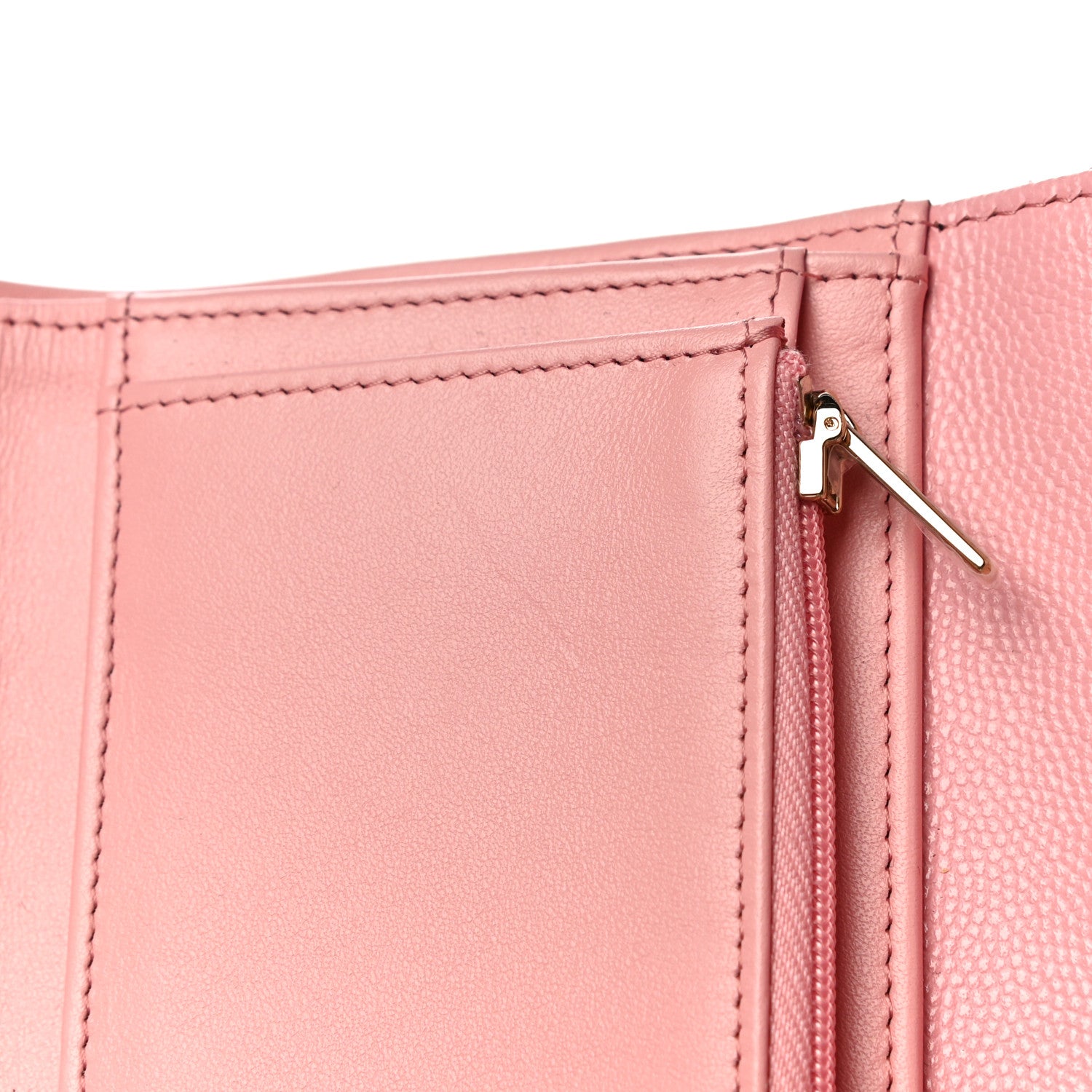 Chanel Caviar Quilted Medium Flap Wallet Pink 11 of 13