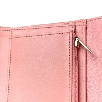 Chanel Caviar Quilted Medium Flap Wallet Pink 21 of 23
