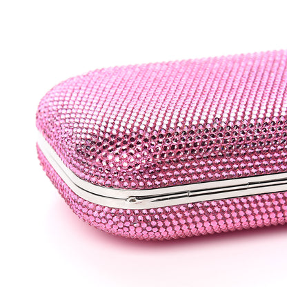 Judith Leiber Swarovski Crystal Minaudiere Clutch Pink 7 of 9