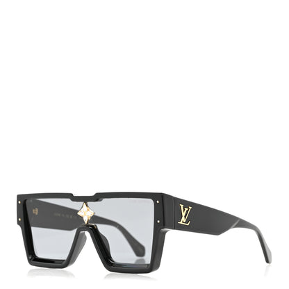 Louis Vuitton Acetate Swarovski Crystal Cyclone Sunglasses Z1578E Black 1 of 9