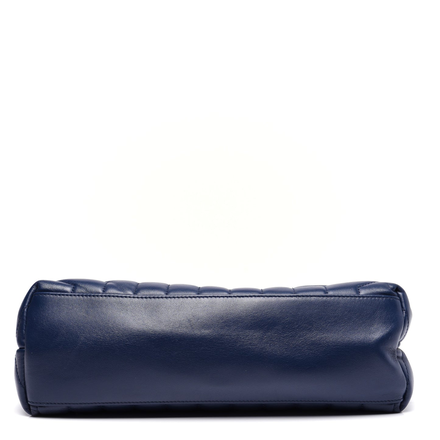 Calfskin Y Quilted Monogram Medium Loulou Chain Satchel Denim Blue