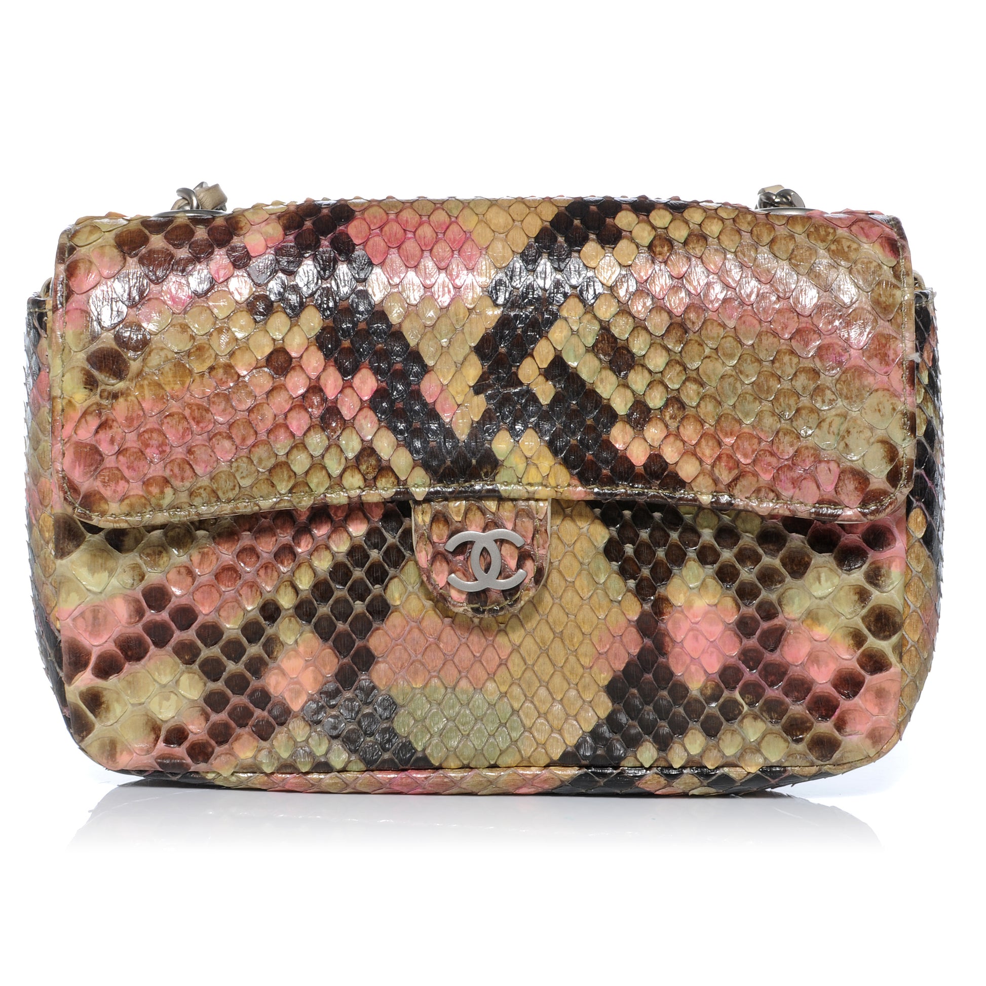 Chanel Python Convertible 3 Way Belt Bag Multicolor 1 of 8
