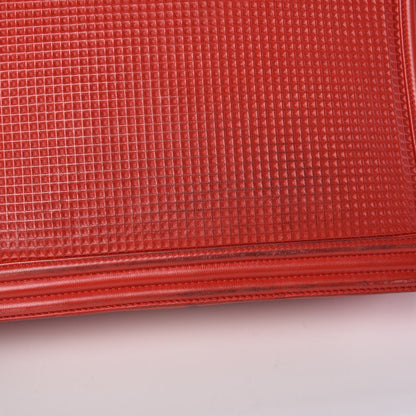 Chanel Lambskin Square Quilted Large Boy Cube Flap Red 19 of 22