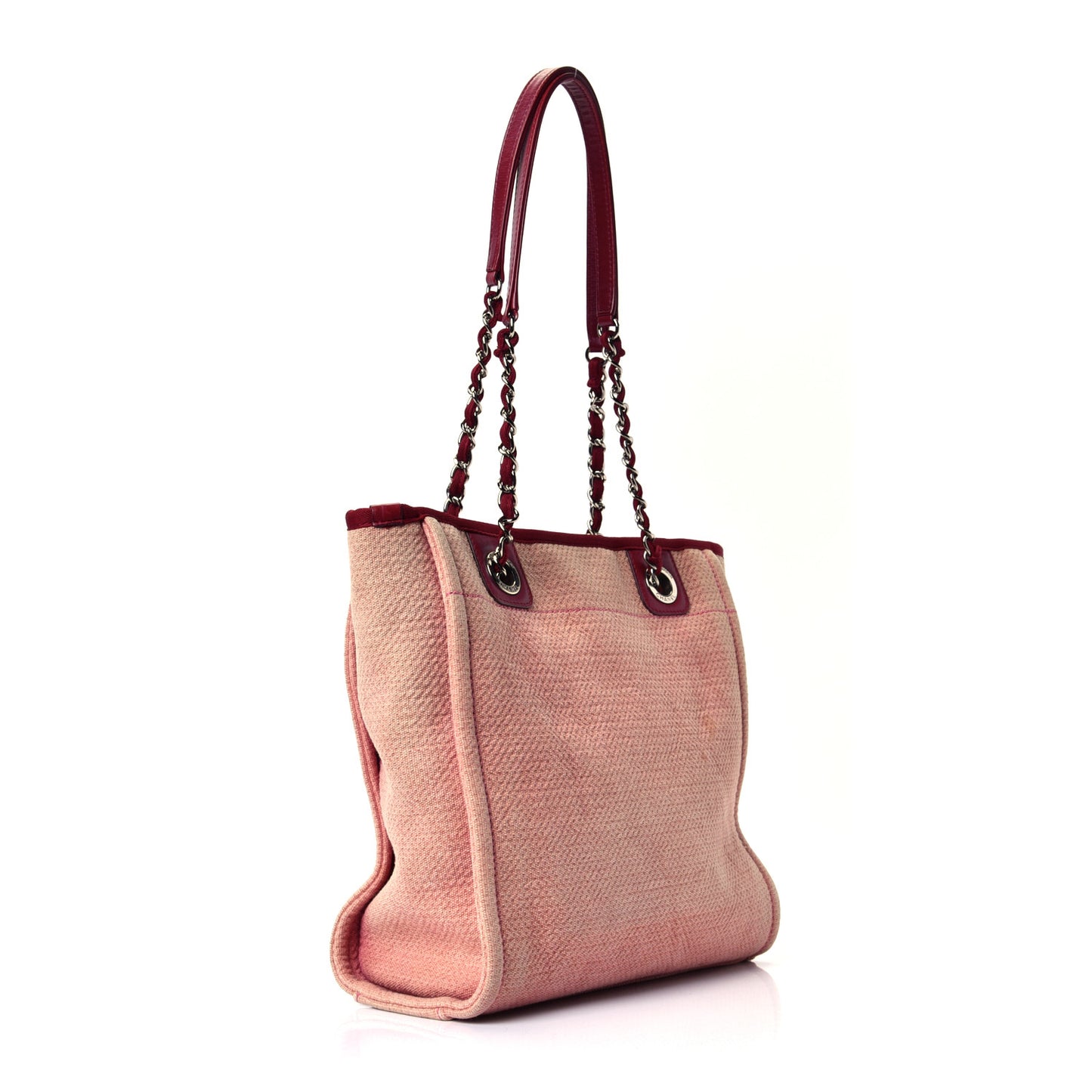 Canvas Mini Deauville Tote Red