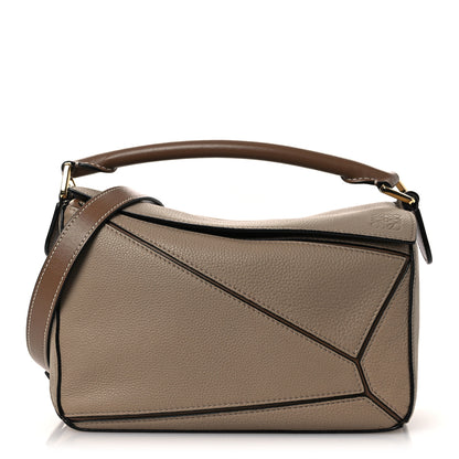 Loewe Grained Calfskin Small Puzzle Bag Sand Mink 1 of 10