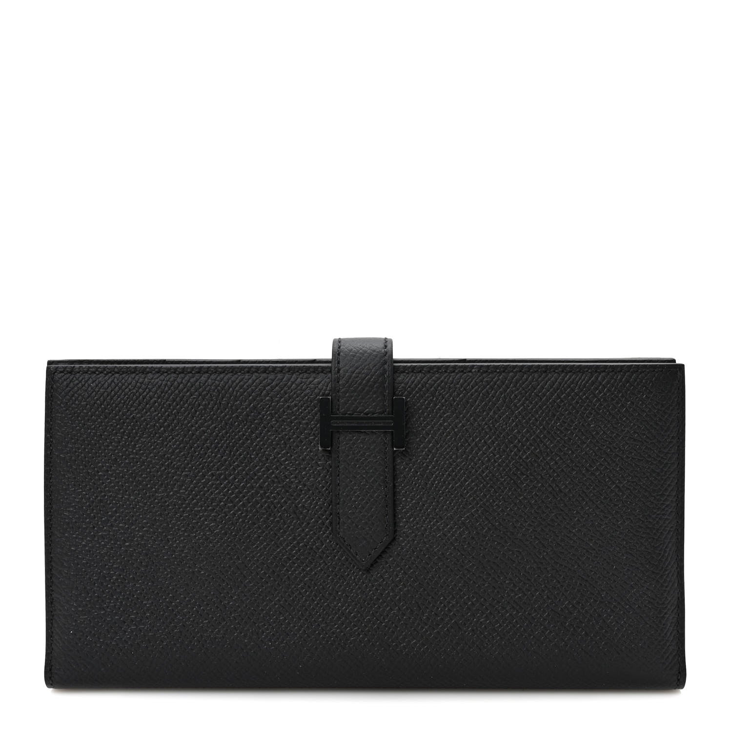 Hermes Epsom Monochrome Bearn Gusset Wallet Black 1 of 7