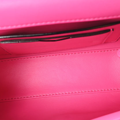 Valentino Garavani Nappa Tonal Monochrome Mini One Stud Top Handle Bag Pink PP 5 of 9