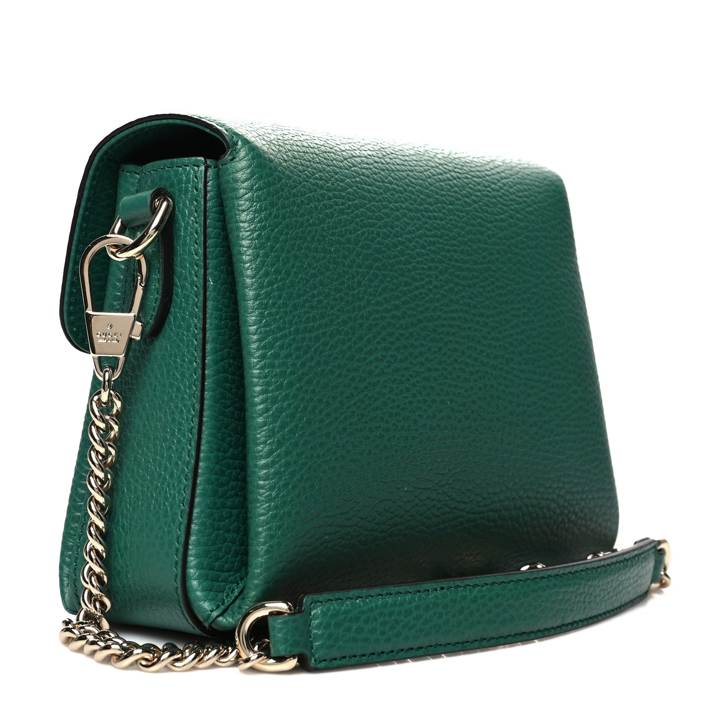 Dollar Calfskin Interlocking G Crossbody Bag Emerald
