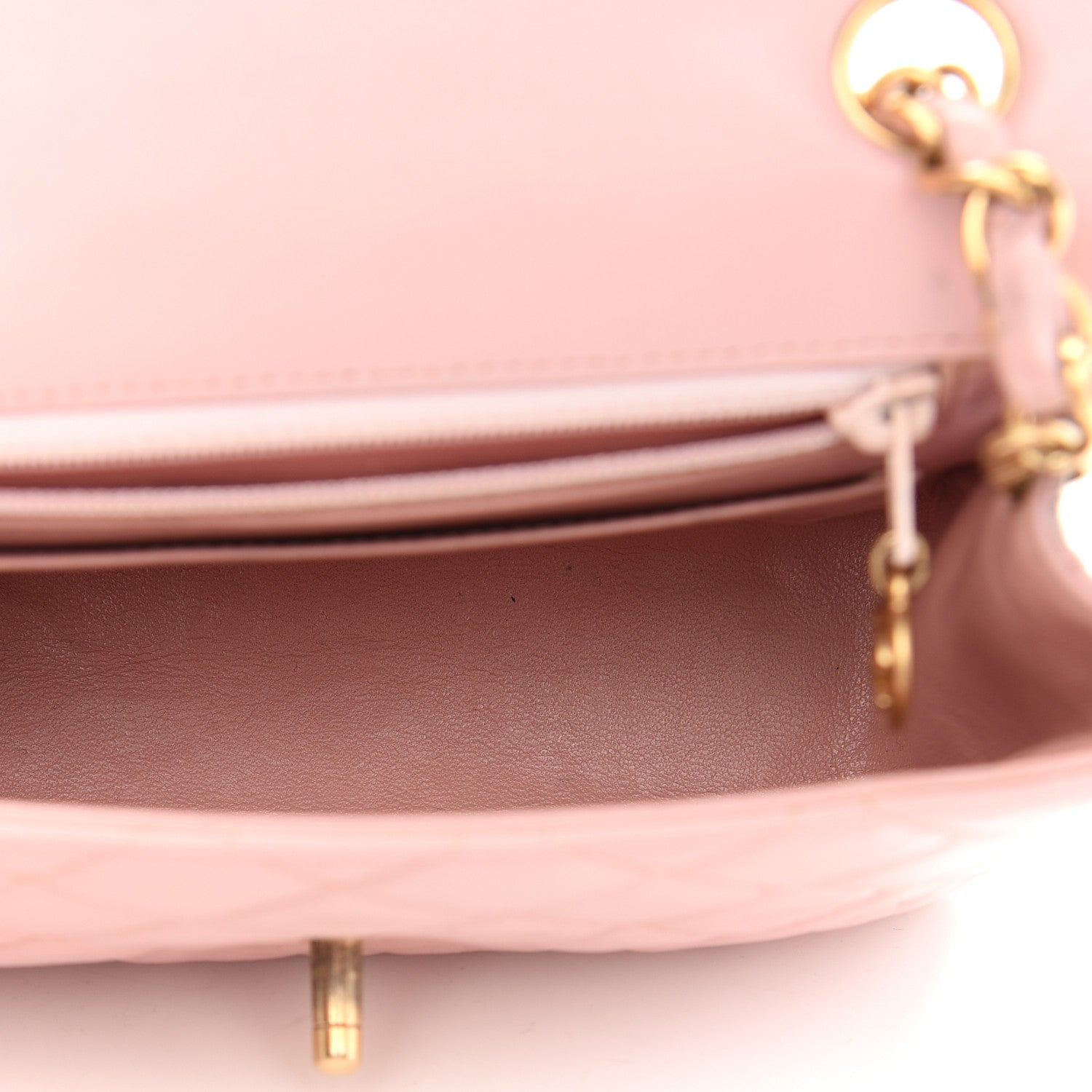 Chanel Lambskin Quilted Mini Square Flap Pink 6 of 11