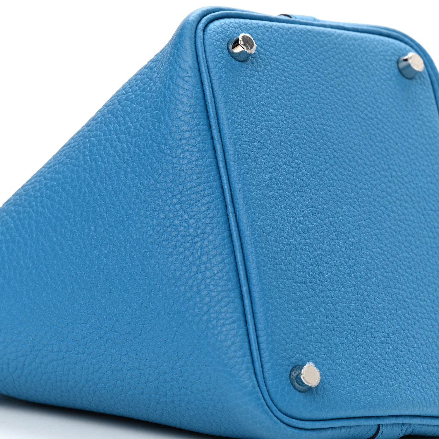 Hermes Taurillon Clemence Picotin Lock 18 PM Bleu Frida 9 of 11