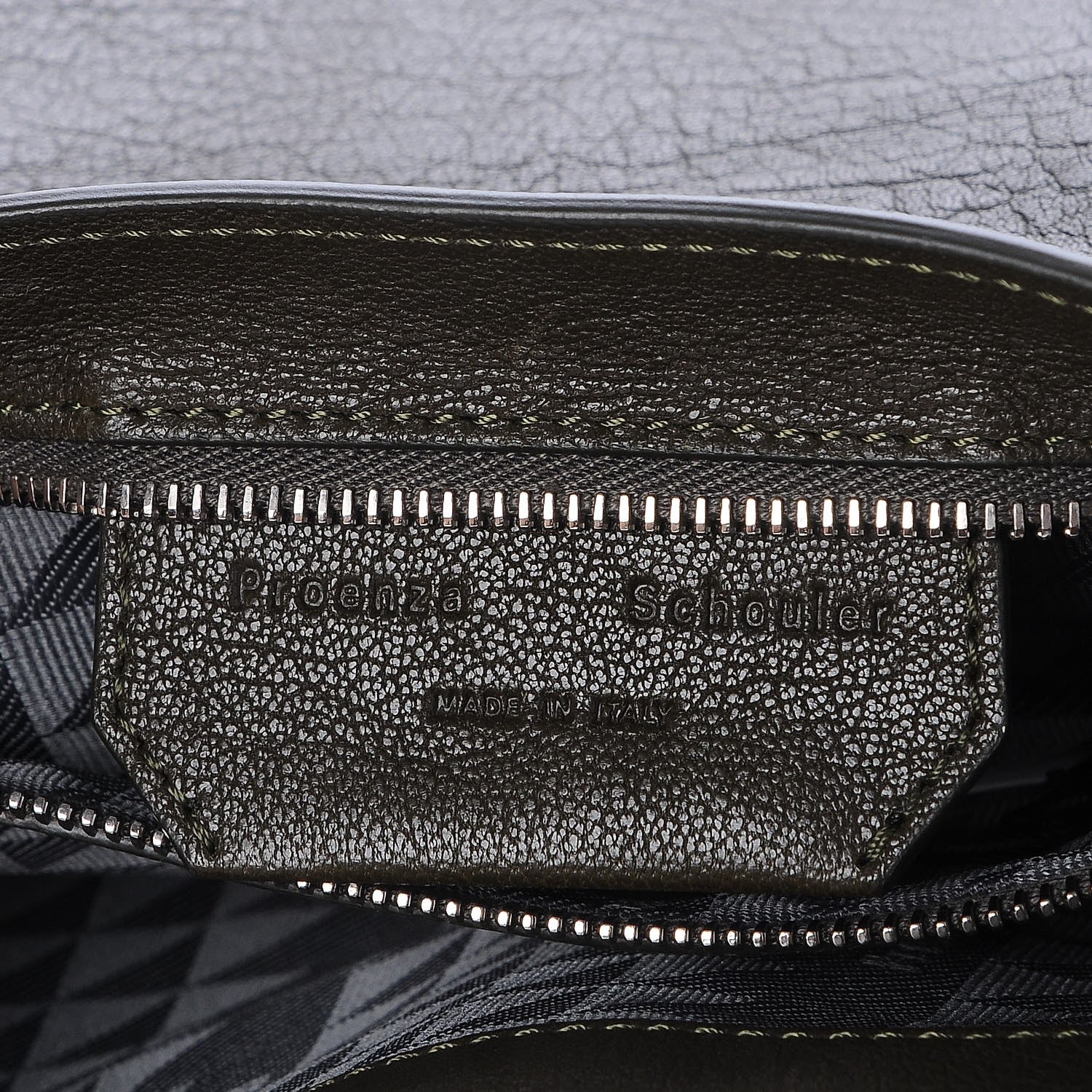 Proenza Schouler Lambskin Tiny PS1 Satchel Military 7 of 8