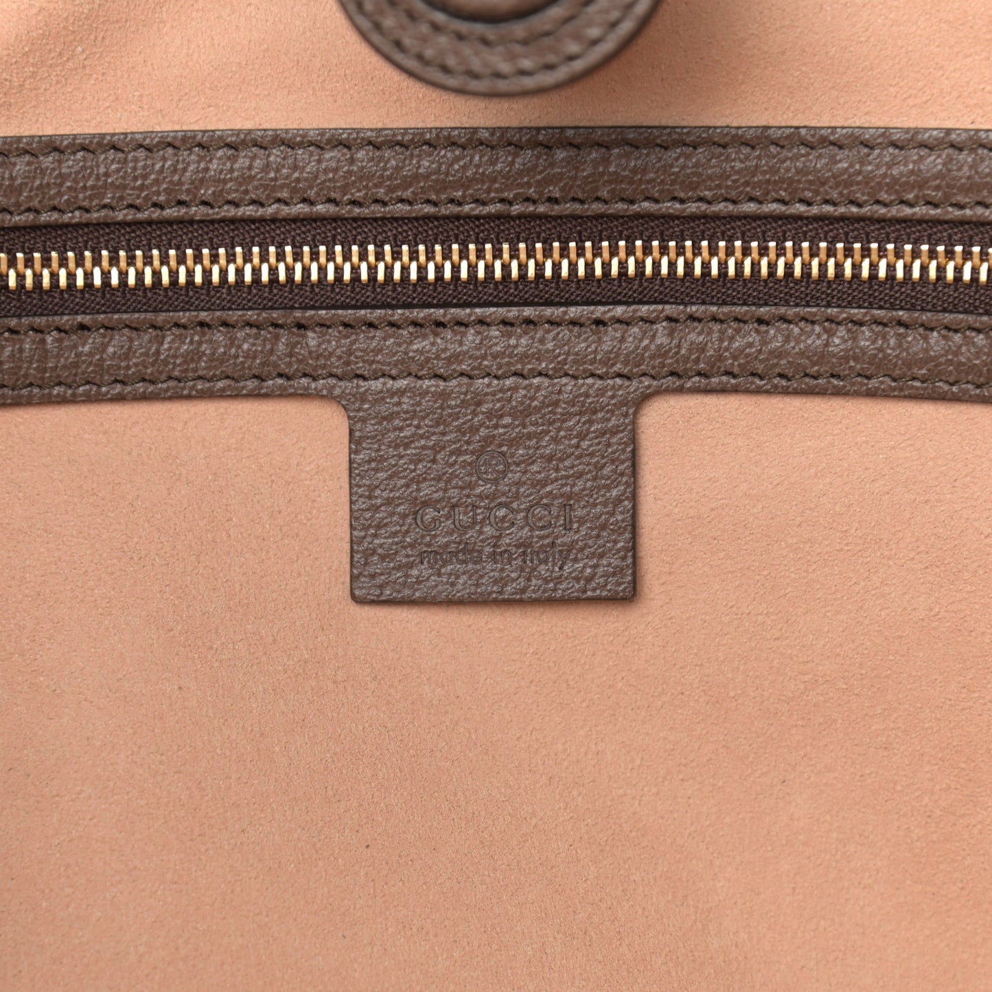 GG Supreme Monogram Medium Ophidia Shopping Tote Brown
