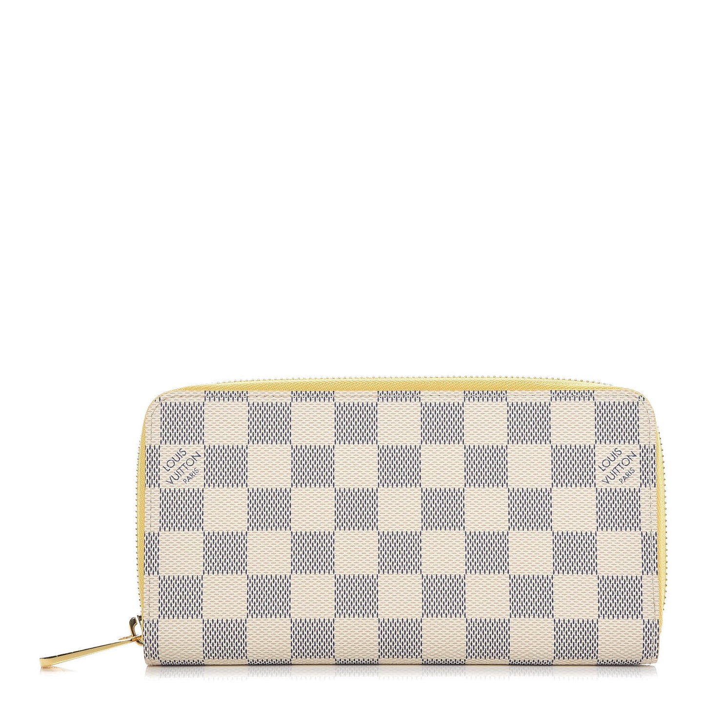 Damier Azur Zippy Wallet Jaune Pale