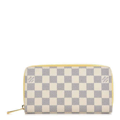 Louis Vuitton Damier Azur Zippy Wallet Jaune Pale 1 of 9