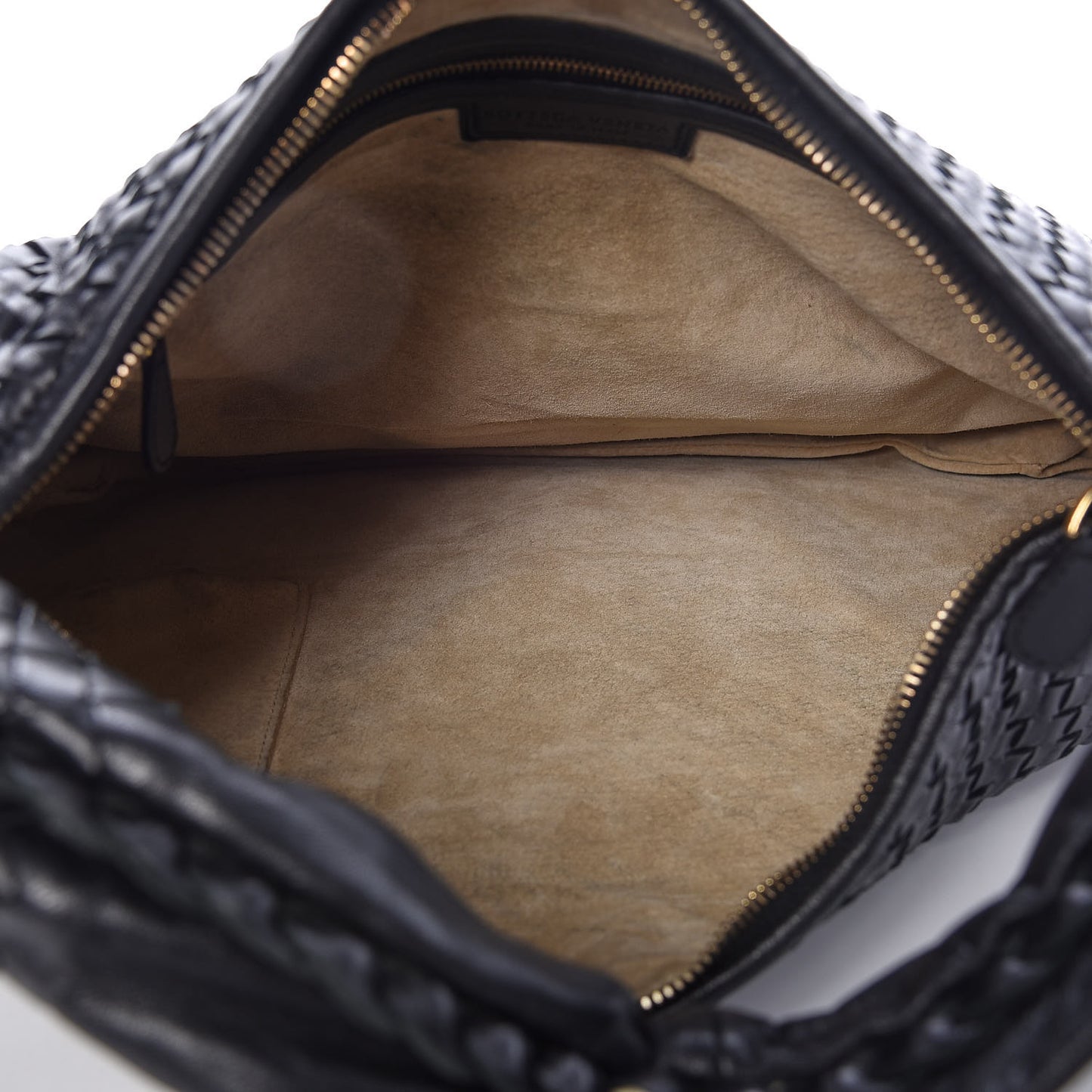 Nappa Intrecciato Large Veneta Hobo Black