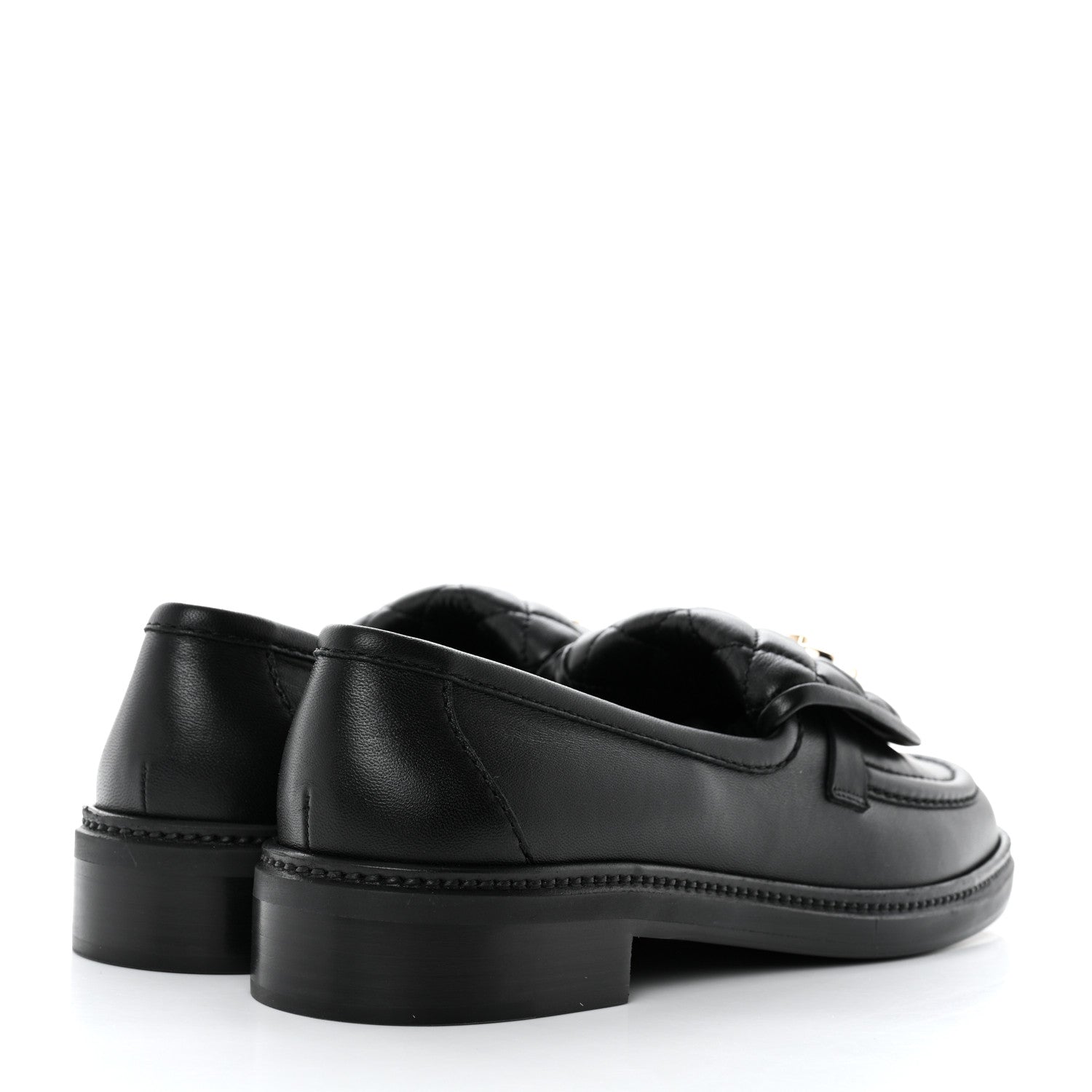 Chanel Lambskin Quilted CC Turnlock Loafers 41 Black 4 of 9