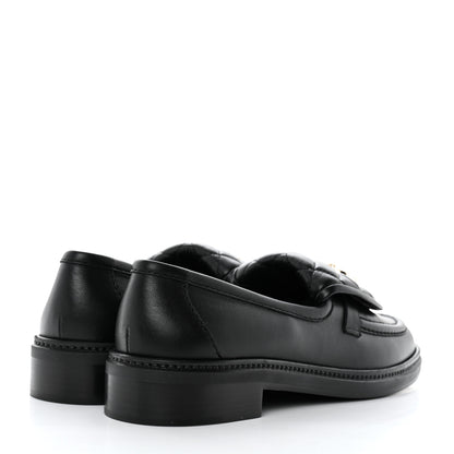 Chanel Lambskin Quilted CC Turnlock Loafers 41 Black 4 of 9