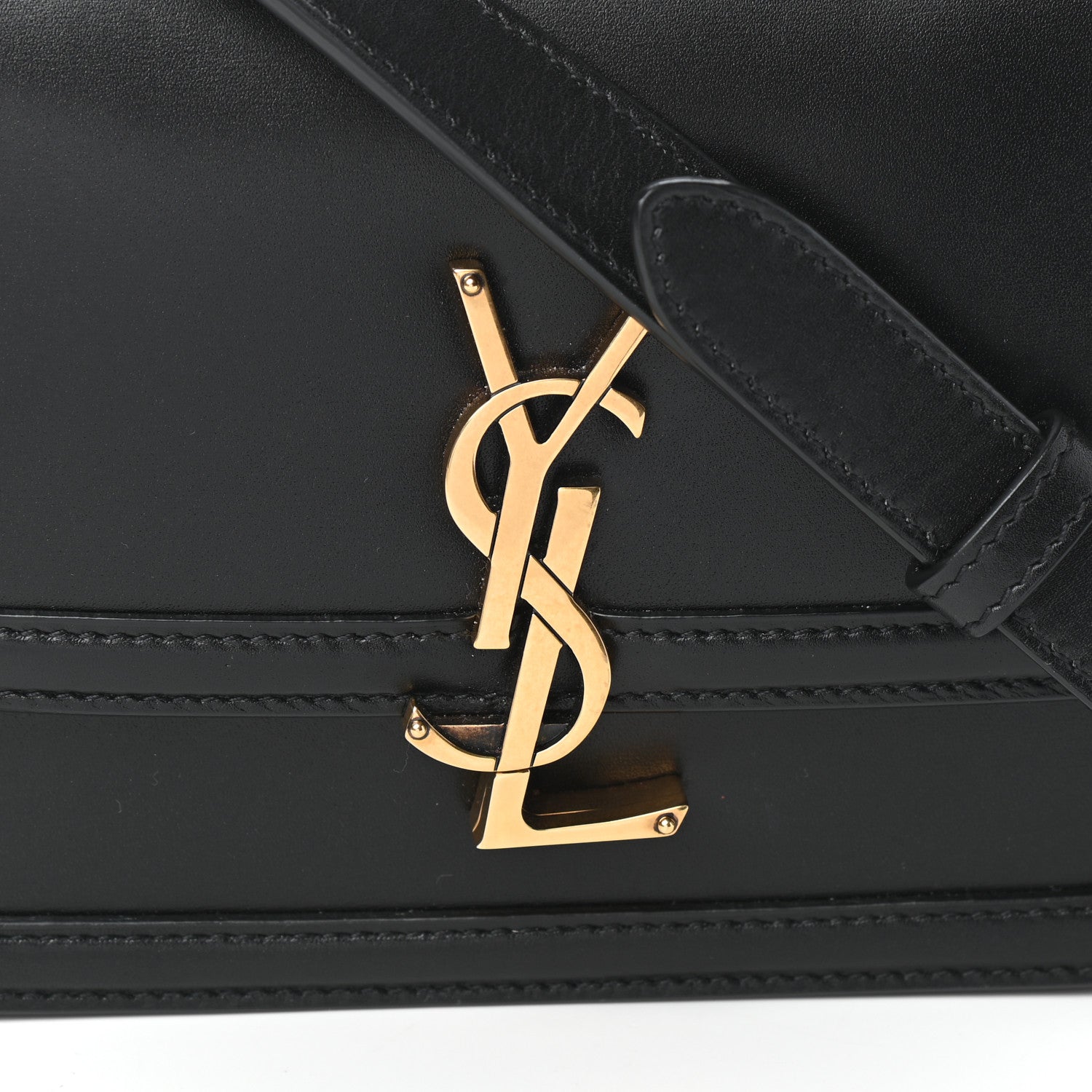 Saint Laurent Smooth Calfskin Small Solferino Satchel Black 7 of 9