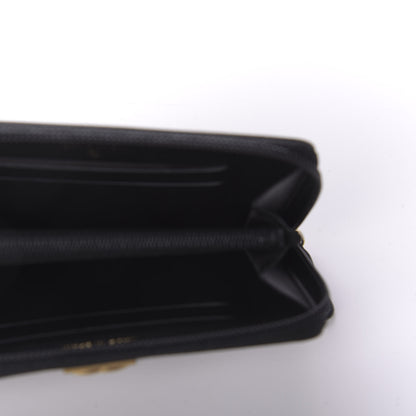 Chanel Caviar Quilted Small Boy Zip Around Wallet Black 4 of 10