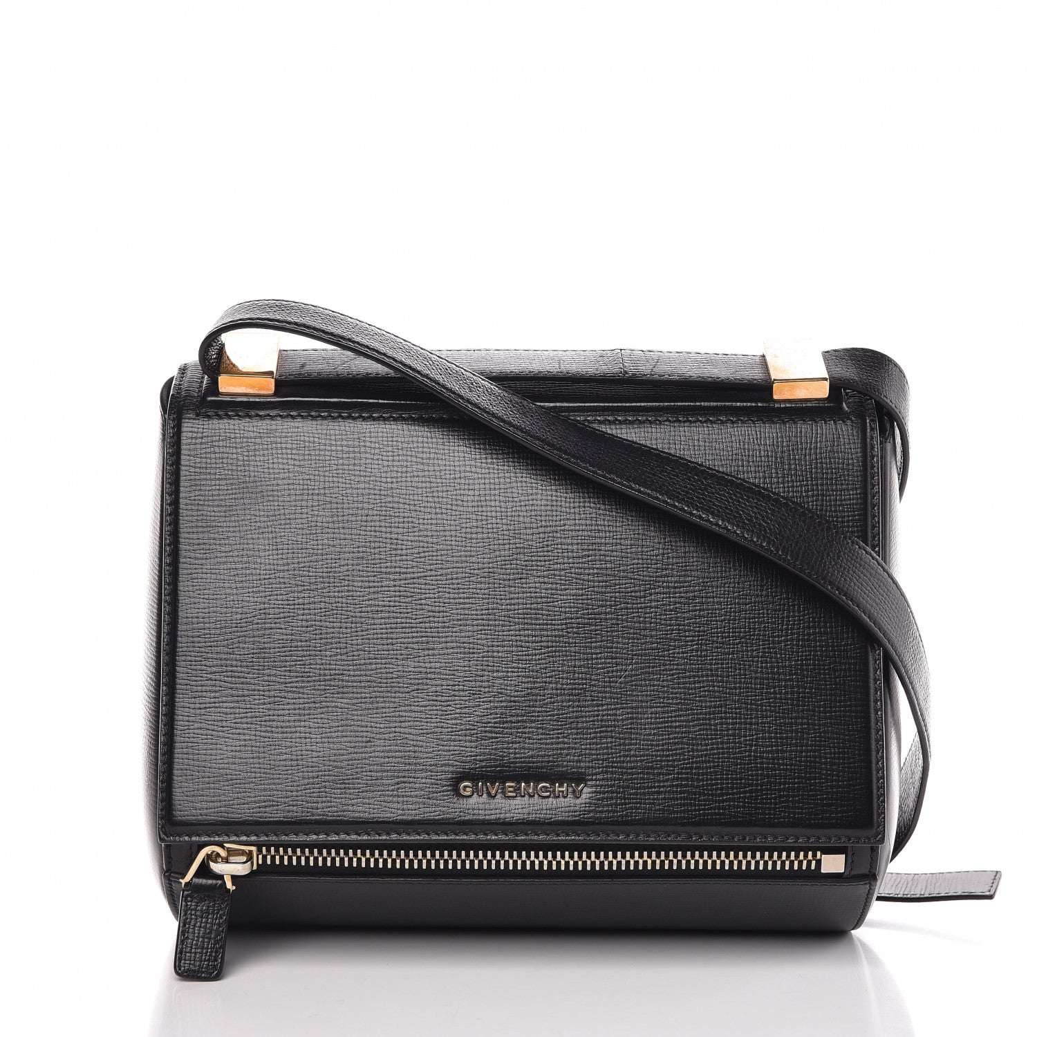 Givenchy Textured Calfskin Medium Pandora Box Crossbody Bag Black 1 of 9
