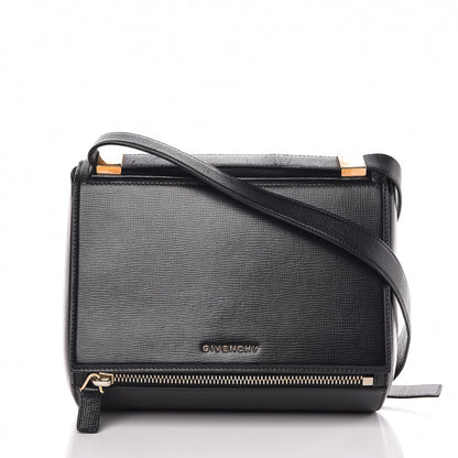 Givenchy Textured Calfskin Medium Pandora Box Crossbody Bag Black 1 of 9