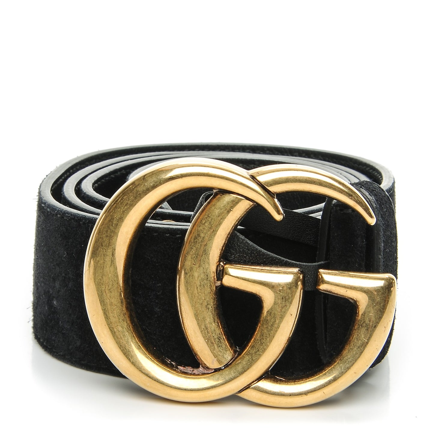 Suede Calfskin Marmont Clover Belt 90 36 Black