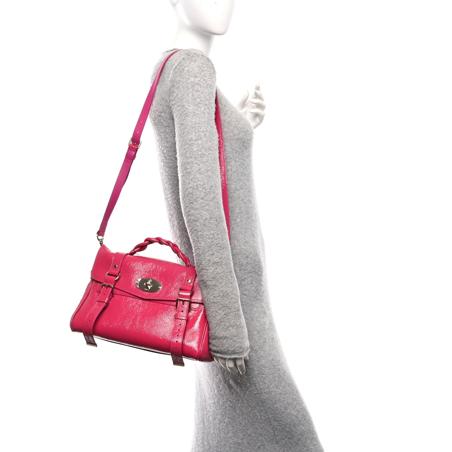 Mulberry Spongy Patent Small Alexa Pink 2 of 9