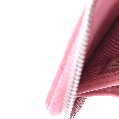 Chanel Lambskin Quilted Large Gusset Zip Around Wallet Light Pink 10 of 12