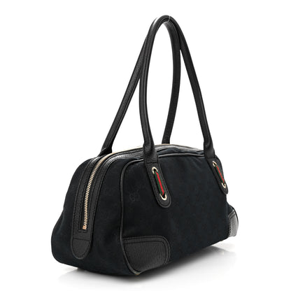 Gucci Monogram Small Princy Satchel Black 3 of 13