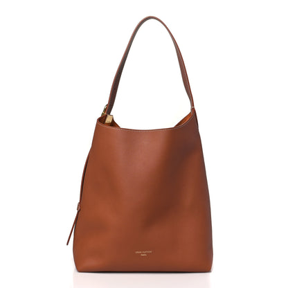 Louis Vuitton Grained Calfskin Low Key Hobo MM Cognac 3 of 9