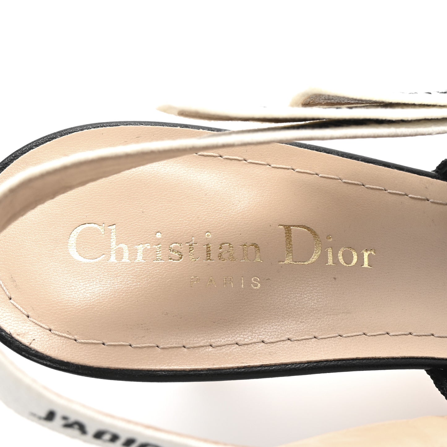 Technical Canvas Ribbon J Adior Slingback 65mm Pumps 40 Black