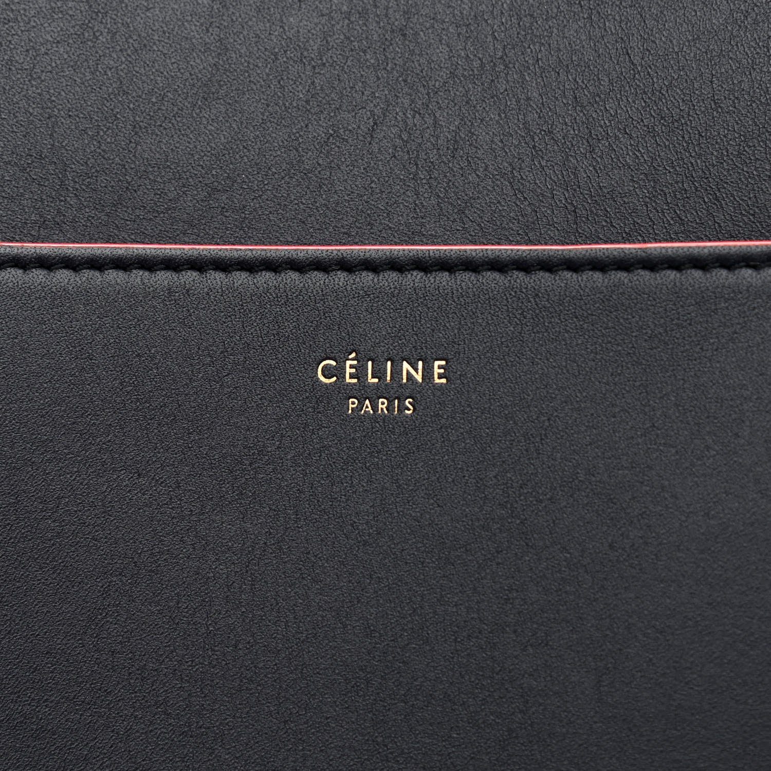 Celine Supersoft Calfskin Sangle Bucket Bag Navy 6 of 11
