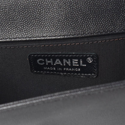 Chanel Caviar Quilted Medium Boy Flap So Black 8 of 9