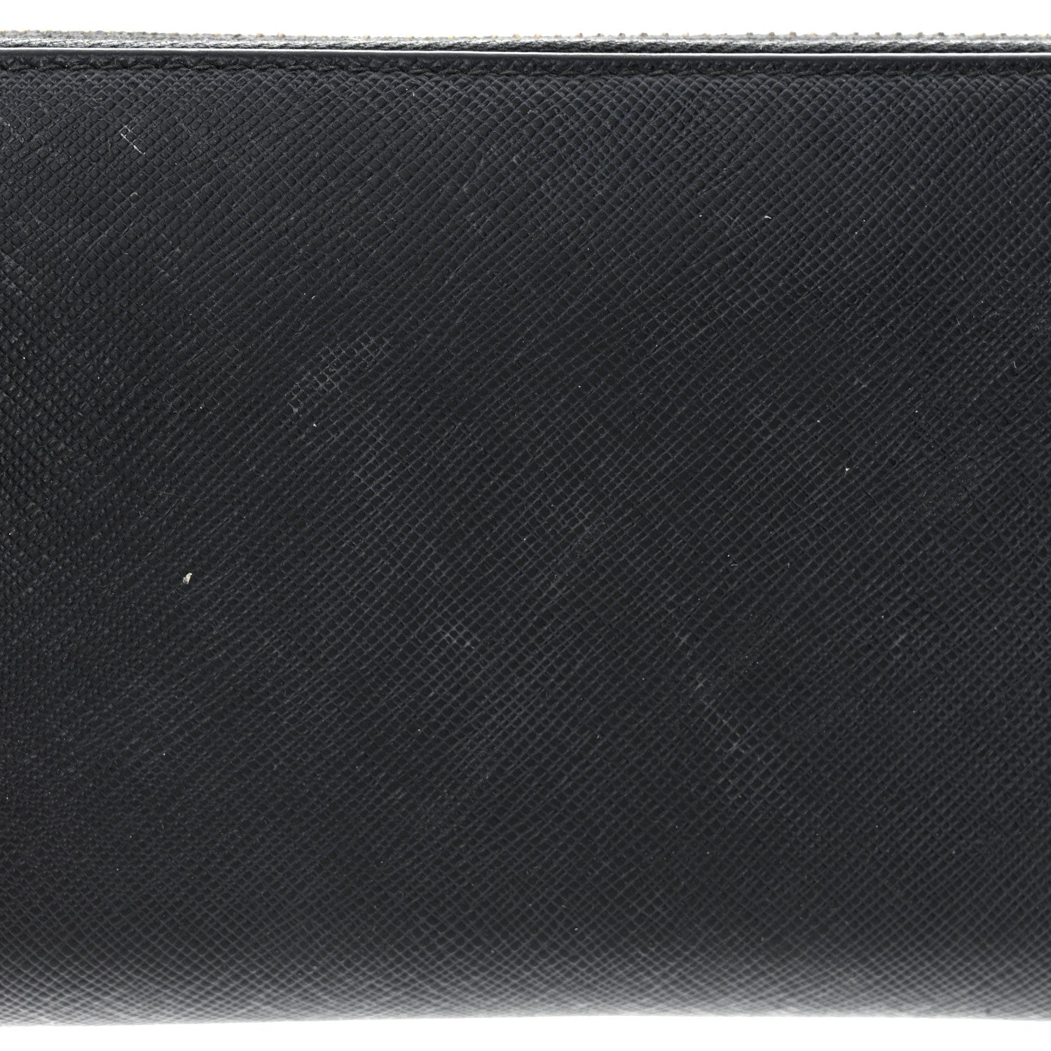Prada Saffiano Metal Zip Around Wallet Black 14 of 16