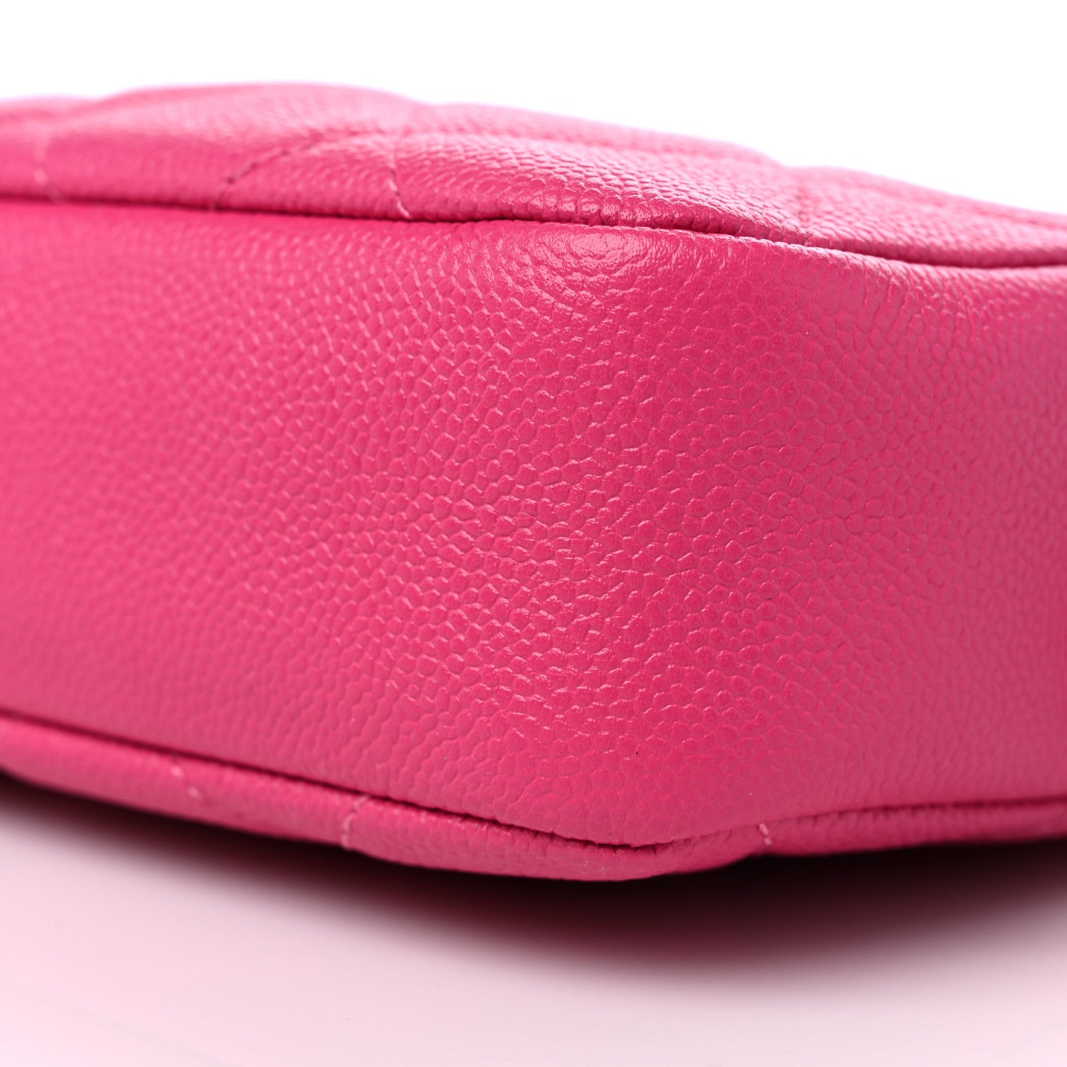 Chanel Shiny Caviar Quilted Chain Melody Camera Bag Fuchsia 9 of 10