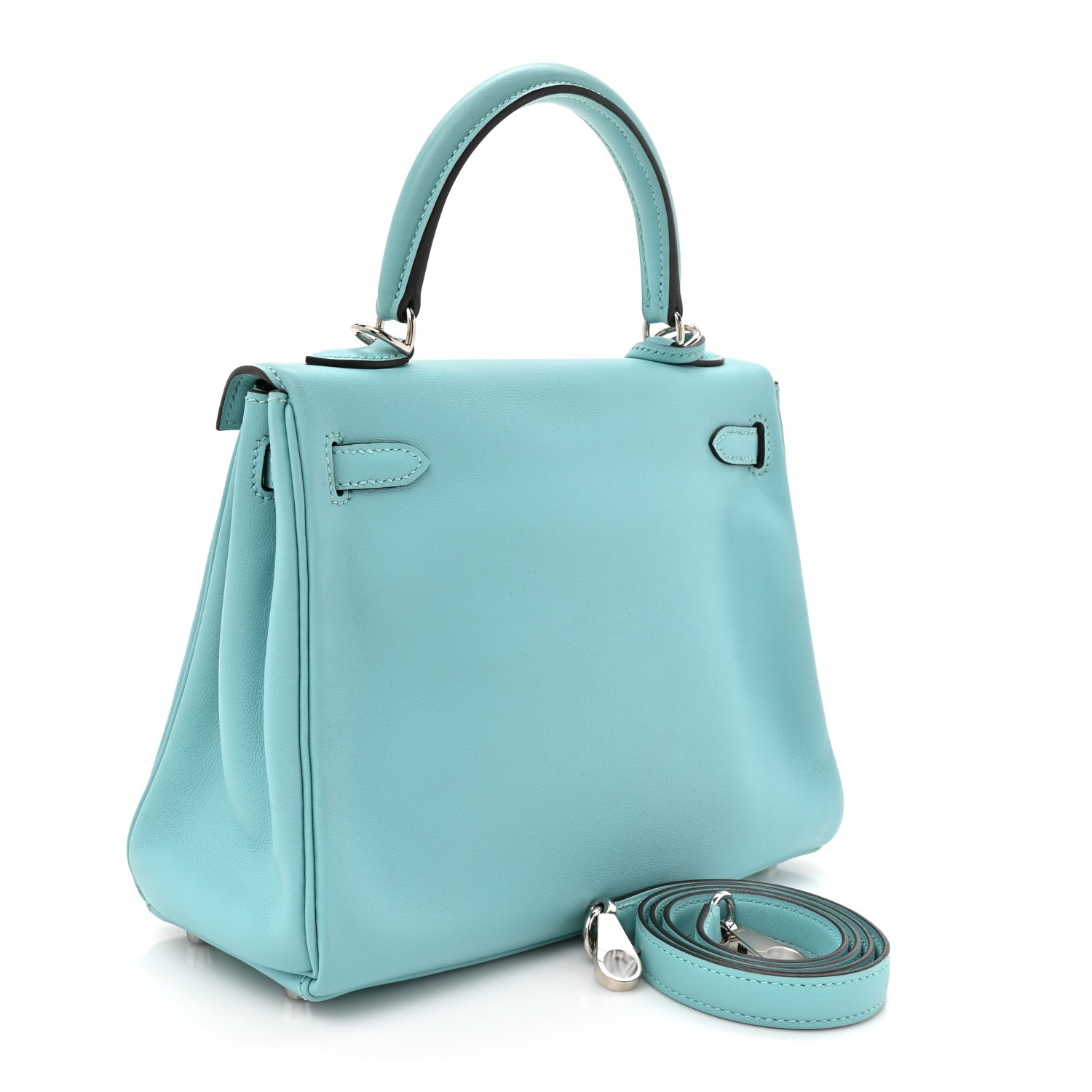Hermes Swift Kelly Retourne 25 Bleu Atoll 2 of 11