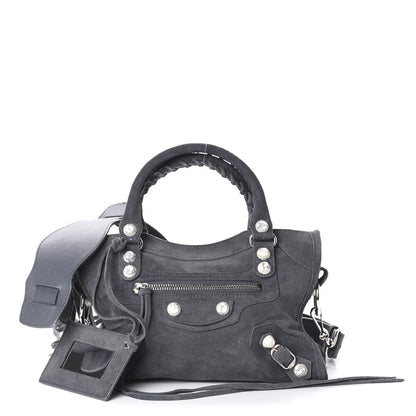 Balenciaga Baby Daim Suede Marble Hardware Mini City Grey 1 of 11