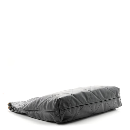 Chanel Shiny Calfskin Quilted Chanel 22 Dark Grey 5 of 12