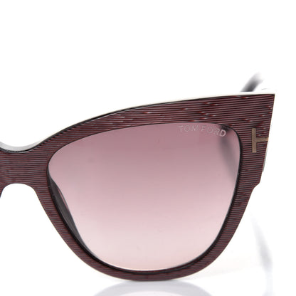 Tom Ford Acetate Anoushka Cat Eye Sunglasses TF371 Brown 7 of 8