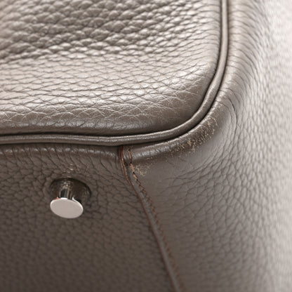 Hermes Taurillon Clemence Lindy 26 Etain 10 of 10