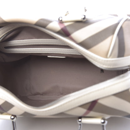 Burberry Nova Check Bowling Bag White 5 of 15