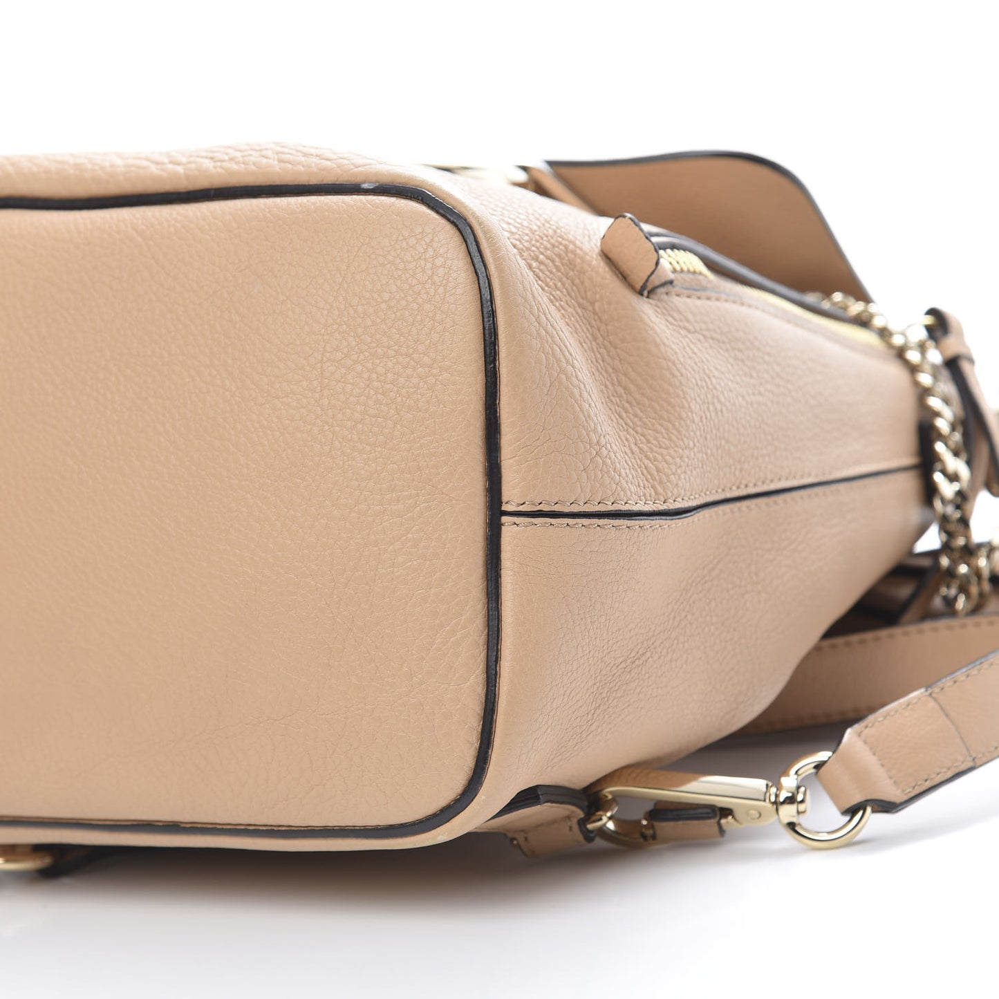 Suede Calfskin Small Faye Backpack Blushy Pink