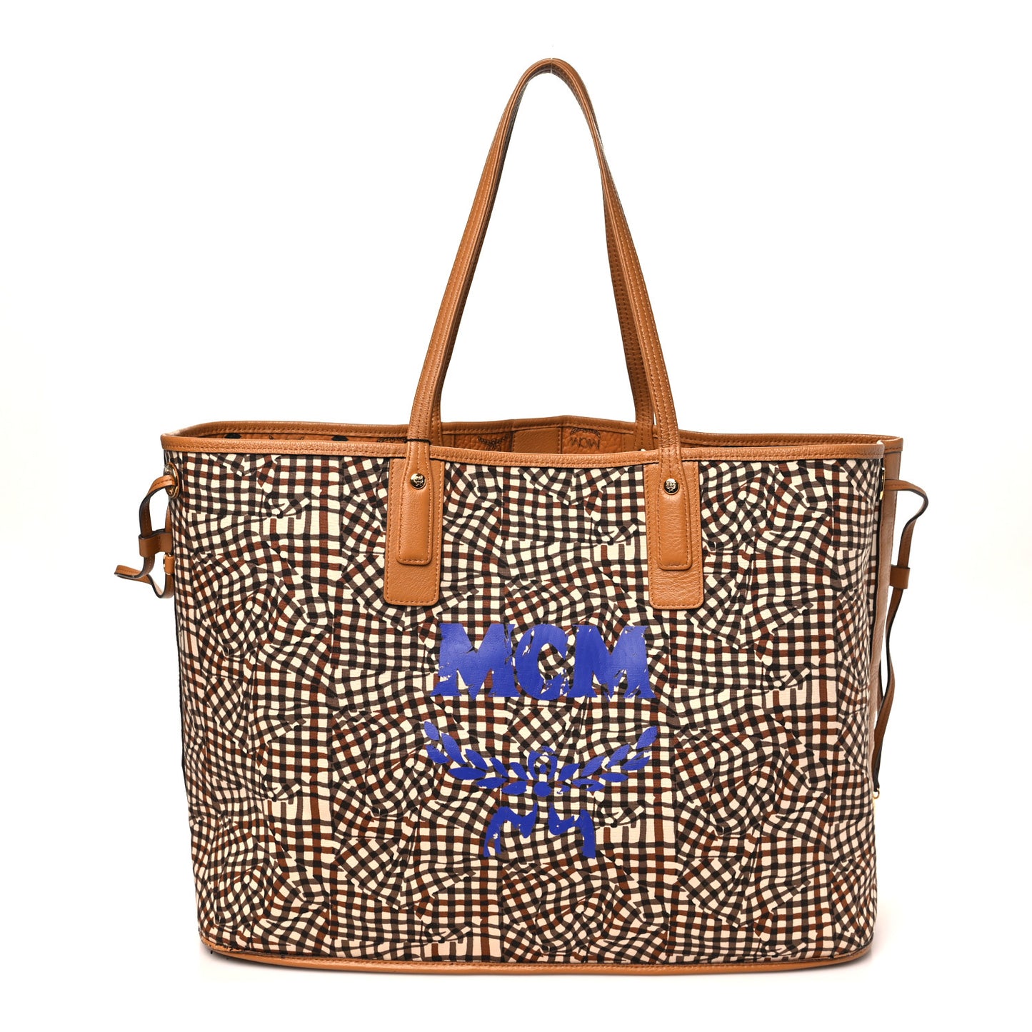 Visetos Large Liz Reversible Shopper Tote Cognac
