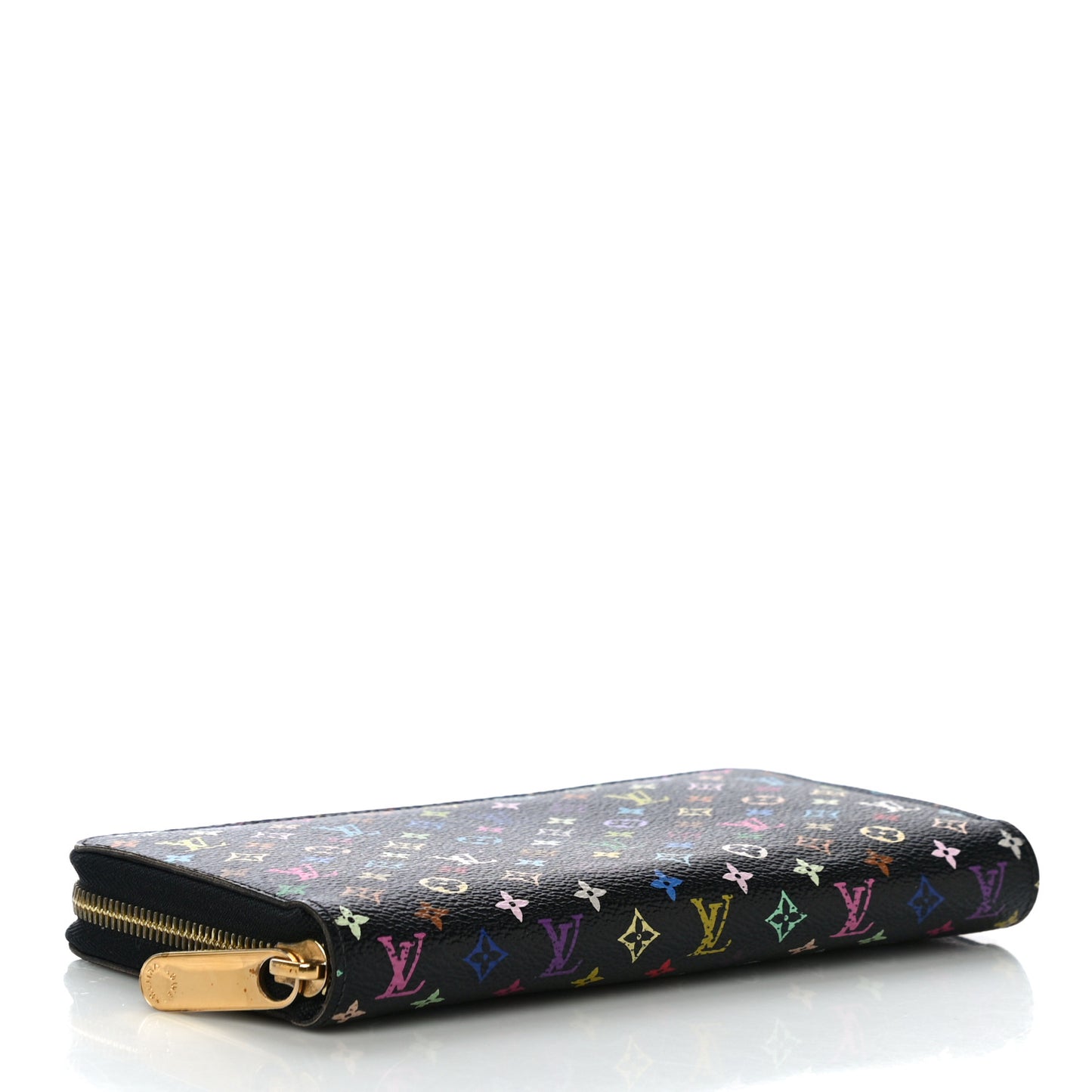 Monogram Multicolor Zippy Wallet Black Violet
