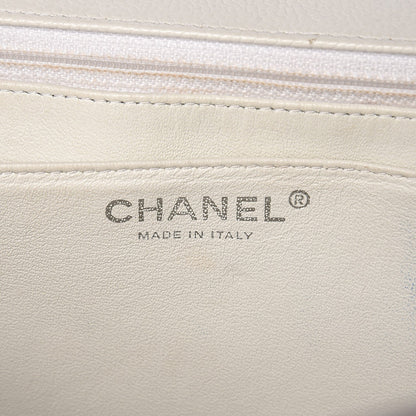 Chanel Caviar Quilted Maxi Single Flap White 7 of 16