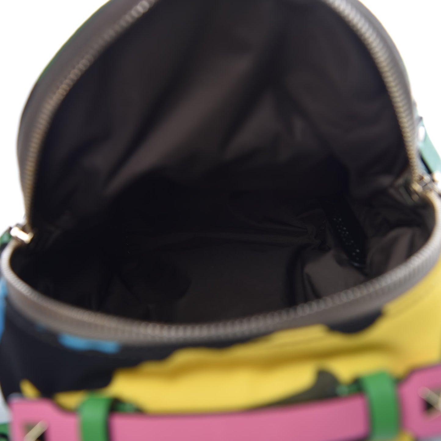 Nylon Mini Psychedelic Camouflage Rockstud Backpack Multicolor