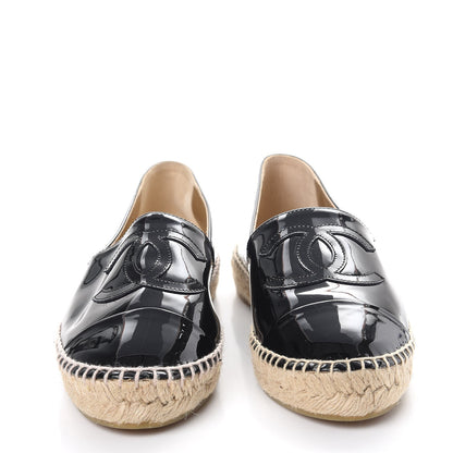 Chanel Patent CC Espadrilles 39 Black 2 of 9
