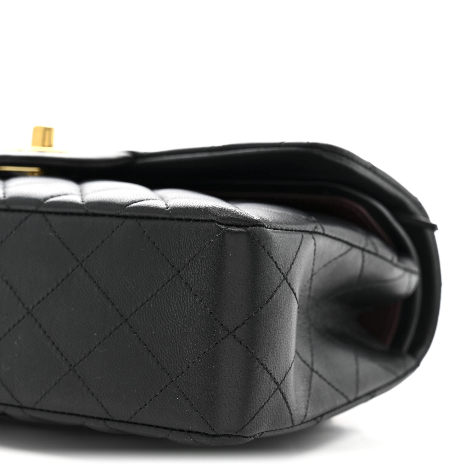 Chanel Lambskin Quilted Small Double Flap Black 10 of 14