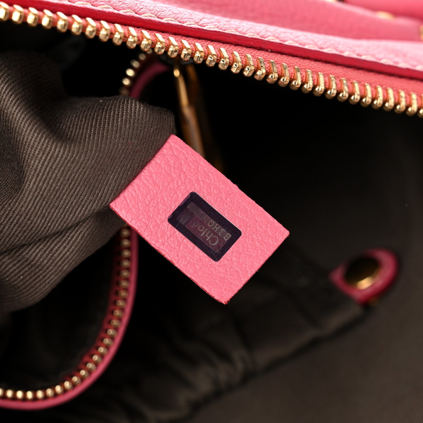 Calfskin Small Marcie Satchel Coral Pop