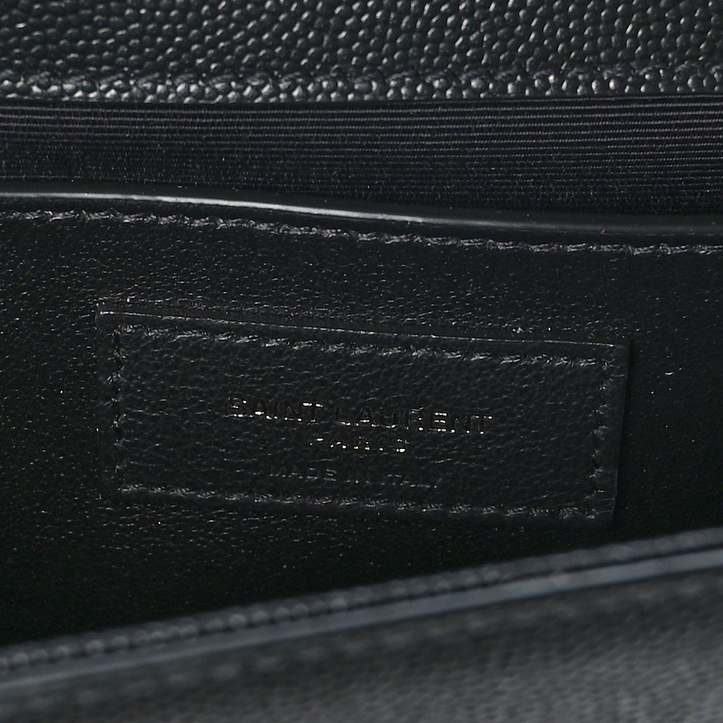 Grain De Poudre Medium Classic Monogram Monochrome Kate Satchel Black
